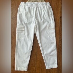 GAP Pull On Elastic Waist White Women’s Cargo Pants - size XL